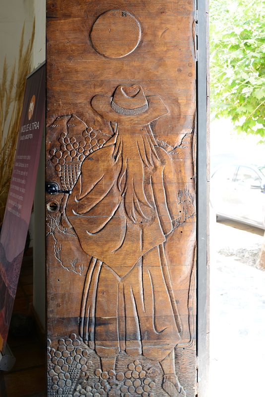 50 Carved Wooden Door Entrance To Bodega Nanni In The Heart Of Cafayate South Of Salta